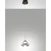 Image de Arabella - Suspension Simple De Fabas Luce - Led 8W - Plafonnier Diamètre 14Cm Fumé