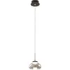 Image de Arabella - Suspension Simple De Fabas Luce - Led 8w - Plafonnier Diamètre 14cm Fumé