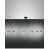 Image de Lustre suspension Arabella LED en métal et verre soufflé fumé 3547-46-126 Fabas Luce
