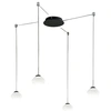 Image de Lustre suspension Arabella LED en métal et verre soufflé blanc 3547-49-102 Fabas Luce