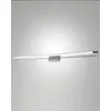 Image de Applique Murale Led Rapallo 20 W 2240 Lm 3000 K, Structure Chromée En Métal Et Méthacrylate, Ip44, Classe 1, Dimensions 80 X 8 X 5 Cm