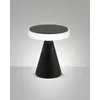 Image de Lampe de table LED Fabas, lumière neutre 8 W 750 lm 3000 K, structure en métal et méthacrylate avectactile, couleur noire - Fabas Luce