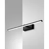 Image de Applique murale LED intégrée Nala 10 W 1200 lm 3000 K IP44, structure en métal et méthacrylate, couleur noire, design moderne et élégant