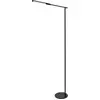 Image de Ideal - Lampadaire LED noir orientable en métal H.130 cm Fabas Luce - Lumière LED 10W intégrée CCT (3000K 4000K 5000K 6000K)