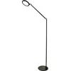 Image de Regina - Lampadaire LED noir orientable en métal H.135 cm Fabas Luce - Éclairage LED 9W intégré CCT (3000K 4000K 5000K 6000K)