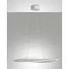 Image de Suspension Vela en métal et méthacrylate blanc, LED 40 W 3000 K, dimmable avec coupure de phase, idéale pour l'éclairage intérieur