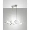 Image de Suspension LED Sylvie 40 W 5400 lm 3000 K Blanc - Structure en métal et méthacrylate, dimmable avec coupure de phase, Classe I