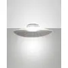 Image de Plafonnier Led Intégré Vela 24 W 4000 Lm 3000 K Blanc Chaud, Structure En Métal Et Méthacrylate, Dimmable, Coupure De Phase, Ip20, 59 X 43 X 12 Cm