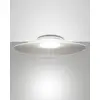 Image de Plafonnier LED intégré Vela 40 W 5400 lm 3000 K blanc chaud, structure en métal et méthacrylate blanc, 78 x 55 cm, design moderne et élégant, classe 1
