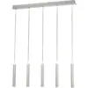 Image de Suspension Fabas Luce Prado 5 lumières - LED 33W dimmable - Blanc mat Design linéaire
