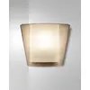 Image de Applique murale Viki en métal et verre ambré, E27 40W, design élégant, usage intérieur IP20, 28,5 x 14,5 x 23,5 cm, luminaire intérieur Classe 1.