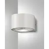 Image de Applique murale LED extérieure Lao 12 W 1080 lm 3000 K Blanc, en aluminium et verre cristal, IP65, design moderne et élégant