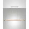 Image de Suspension Ribot en métal et bois de chêne, LED 26 W 3000 K, flux lumineux 2945 lm, design moderne et élégant pour l'intérieur, IP20
