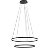Image de Giotto Lustre Suspendu Led 65W Noir 3508-48-101 Fabas Luce