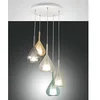 Image de Lustre suspension LED Lila en métal et verre borosilicate 3481-49-362 Fabas Luce en occasion ou reconditionné