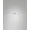 Image de Applique Murale Led Intégrée Nala 20 W 2460 Lm Ip44 3000 K Blanc Chaud, Structure En Métal Et Méthacrylate, Couleur Blanche, Design Moderne, 109,5 Cm