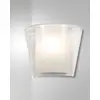 Image de Applique murale Viki en métal et verre transparent, douille E27 40W, design élégant pour intérieur, IP20, 28,5 x 14,5 x 23,5 cm, Classe 1