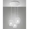 Image de Suspension Camp En Métal Blanc Ø500 Mm, Design Moderne Et Structure Élégante Pour Éclairage Intérieur, Classe 1 Ip20