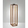 Image de Lampe de table LED Blend 3W 320lm 3000K IP54 avectactile, structure en métal et bois, finition noyer - Ideal Lux