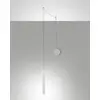 Image de Suspension Prado blanc mat décentralisée - Fabas Luce - LED 6,5W dimmable - Montage décentralisé