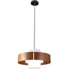 Image de Suspension Loto Ø450 Mm En Métal Et Verre Soufflé Brique, Douille E27 40 W, Ip20, Classe 1 - Design Moderne Et Élégant