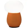 Image de Lampe De Table Freddy En Verre Soufflé Ambré, Douille E27 40 W, Interrupteur Intégré, Design Élégant Et Moderne - Collection Freddy