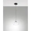 Image de Brena - Suspension simple transparente de Fabas Luce - LED 10W à intensité variable - Plafonnier - Diamètre 22 cm