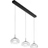 Image de Brena - Suspension Fabas Luce 3 lumières - LED 30W dimmable - Design linéaire transparent
