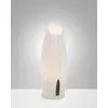 Image de Lampe de table Nadine en métal et plastique végétal, lumière blanche 10 W G9, variateur tactile, IP20, H 30 cm - Design moderne et durable