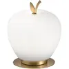 Image de Lampe De Table Wendy, Led Intégrée 8 W, Blanc 3000 K, Laiton Satiné, Variateur Tactile, Verre Soufflé - Design Élégant