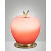 Image de Lampada da Tavolo Wendy 8W LED Integrato 3000K Rosso e Ottone Satinato, Regolazione Luce al Tocco, Vetro Soffiato - Design Elegante
