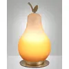 Image de Lampe de table Wilma 8W LED intégrée 3000K Orange/Laiton satiné, variateur tactile, IP20, 230V, design en métal et verre - Wilma