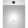 Image de Ariel - Suspension simple transparente de Fabas Luce - LED 8W dimmable - Plafonnier design moderne