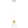 Image de Suspension Led Kino 12 W 1300 Lm 3000 K, Structure En Métal Et Verre Borosilicate Blanc, Ø 220 Mm - Suspension Design