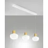 Image de Suspension LED Kino 36 W 3900 lm 3000 K, dimmable, structure en métal et verre borosilicate blanc - IP20 Classe 1