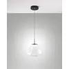 Image de Suspension Deva Ø250 Mm Transparente, Led 14 W 1510 Lm, Intensité Variable, Structure En Métal Et Verre Borosilicate - Deva