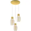 Image de Suspension Led Lapo Ø350 Mm 36 W 3900 Lm 3000 K À Intensité Variable, Métal Et Verre Borosilicate Cognac, Classe 1 - 3768-47-365