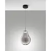 Image de Suspension LED Noa 14W 1510lm, température 2700-4000K, intensité variable, structure en métal et verre borosilicate, superbe finition fumée.