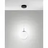 Image de Ariel - Suspension simple transparente de Fabas Luce - LED 14W dimmable - Plafonnier design moderne