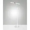 Image de Lampadaire LED Beba 12 W 1340 lm, structure en aluminium et méthacrylate, variateur tactile, IP20, 106 cm, blanc - Beba