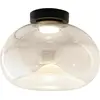Image de Brena - Plafonnier Rond Avec Led Intégrée Fabas Luce - Applique Murale Led Dimmable 19W - Cognac Concave