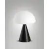 Image de Lampe de table LED Blip 7W avectactile et technologie CCT 2700K-4000K, structure en métal et verre soufflé, couleur noire - Blip