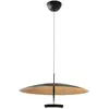 Image de Suspension Led Yuko 40 W 3200 Lm 3000 K À Intensité Variable, Structure En Métal Et Méthacrylate, Finition Feuille D'Or/Noir - Yuko