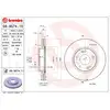 Image de BREMBO - Jeu de 2 disques de frein vernis 09.9574.11 - Réf. 1394275