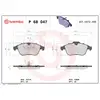 Image de BREMBO - Jeu de 4 plaquettes de frein P 68 047 - Réf. 1396198