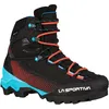 Image de Aequilibrium ST Woman GTX, Chaussures de montagne, 37.5, Noir/Hibiscus (Black) - La Sportiva