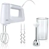 Image de BRAUN HH Mixeur à main,500W,5 vitesses,pied métallique,bol mixeur,blanc HM3107WH