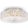Image de Ideal Lux Roma - Plafonnier Affleurant Moyen À 6 Ampoules, Chrome, G9