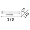 Image de CAMERINO applique blanche 2 ampoules