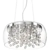 Image de Ideal Lux Audi-80 - Grand Luminaire Suspendu De Plafond À 8 Ampoules En Verre Soufflé, Chrome, G9